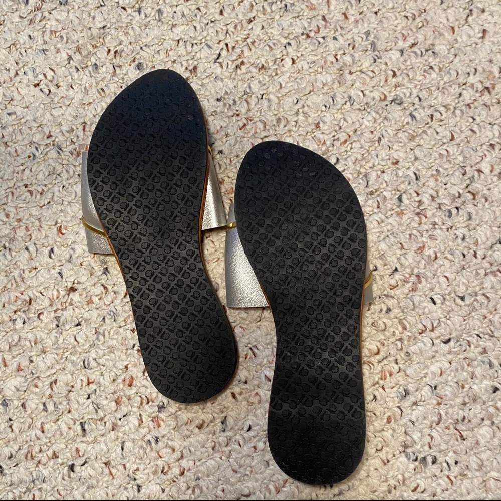 Open Toe Silver Sandals - Picture 3 of 3